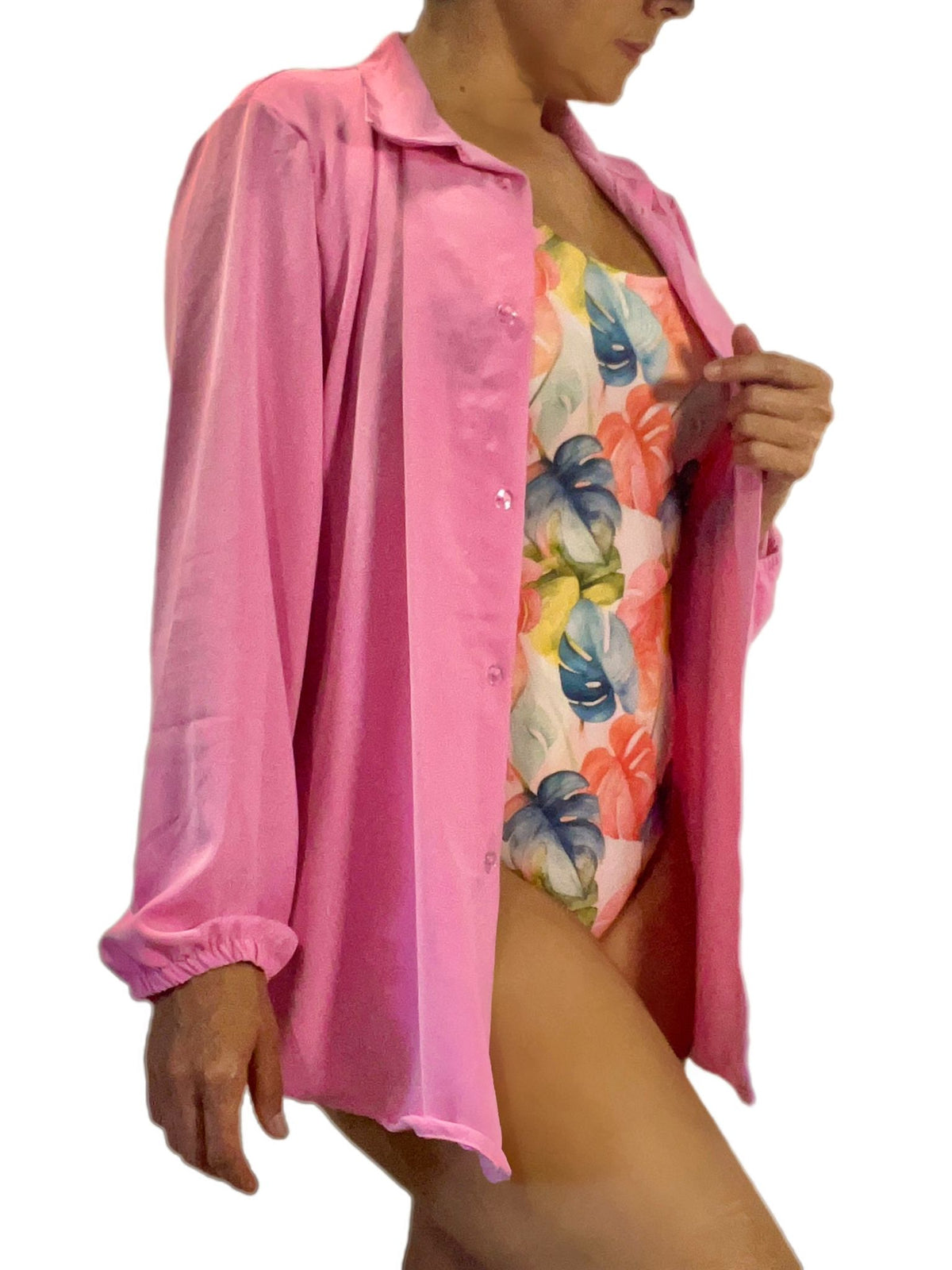 Saída de Praia Feminina Chamise Suave – Mangas Compridas | Azul Atlântico
